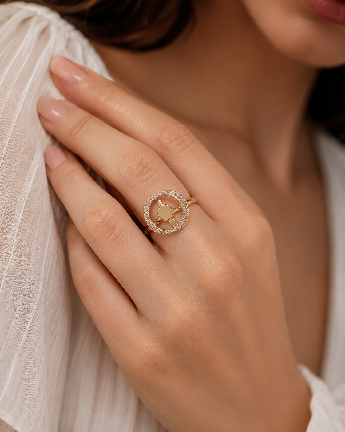 Celestial Orbit Crystal Ring