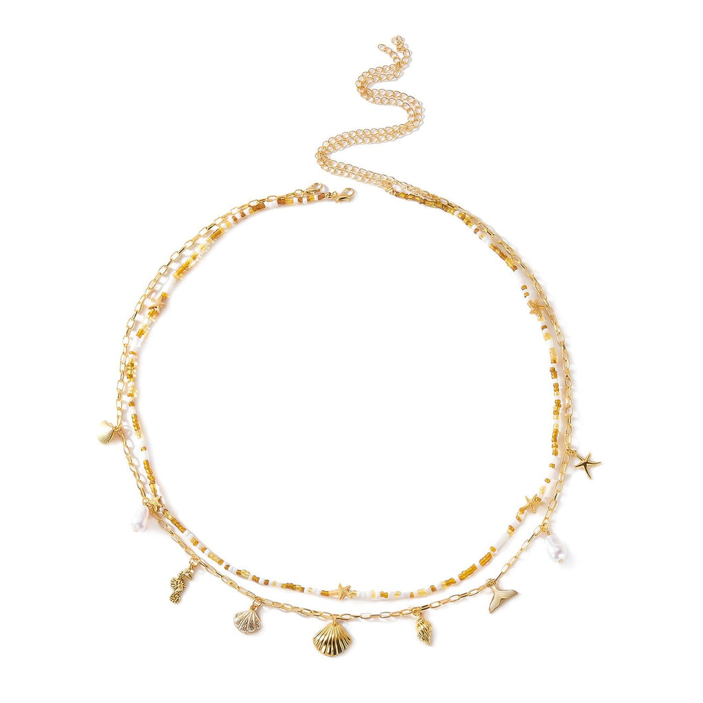 Women's Beach Style Waist Chain with Iron Buckle, Elegant and Lightweight Accessory