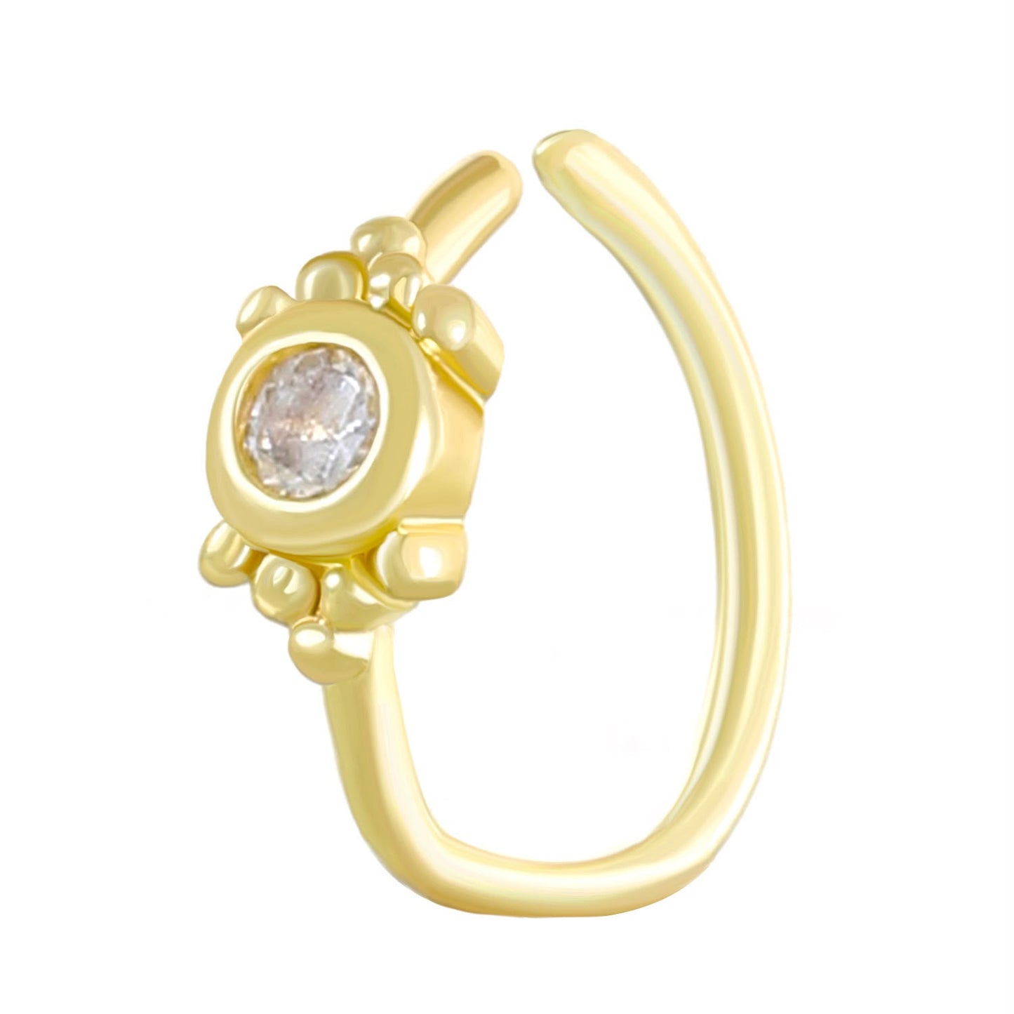 Sunburst Crystal Nose Ring