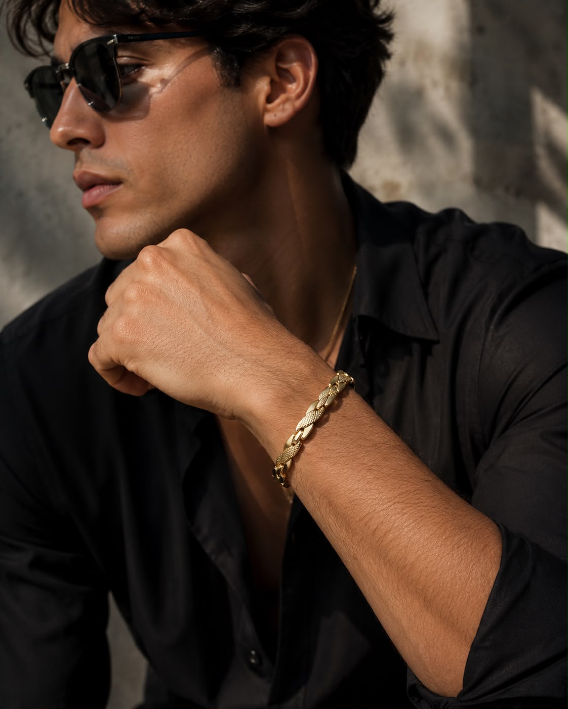 Luxury Men's Figaro Link Bracelet