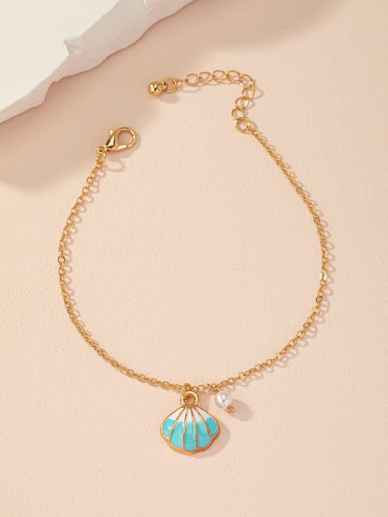 Beach Sweet Artistic Shell Anklet