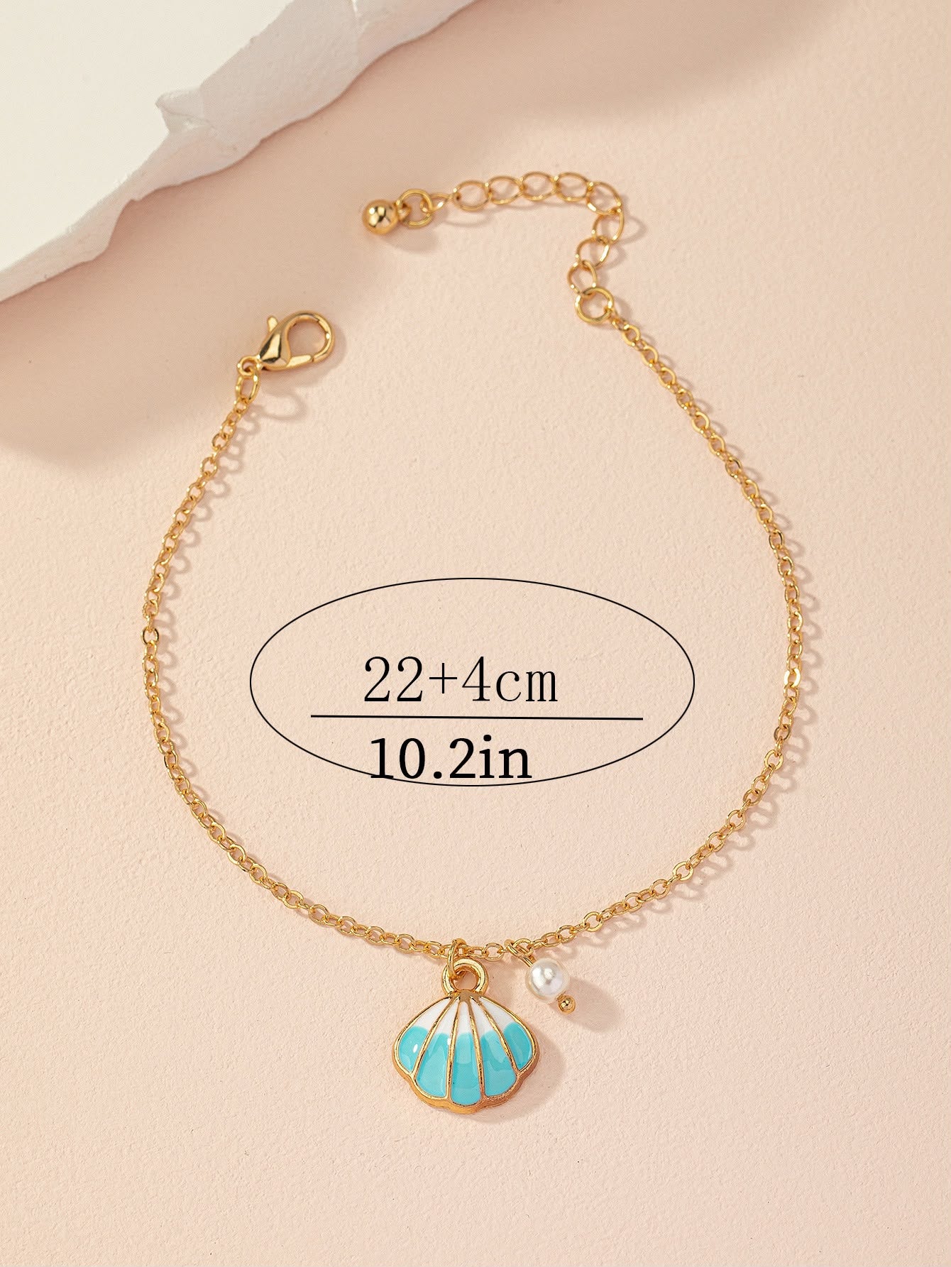 Beach Sweet Artistic Shell Anklet