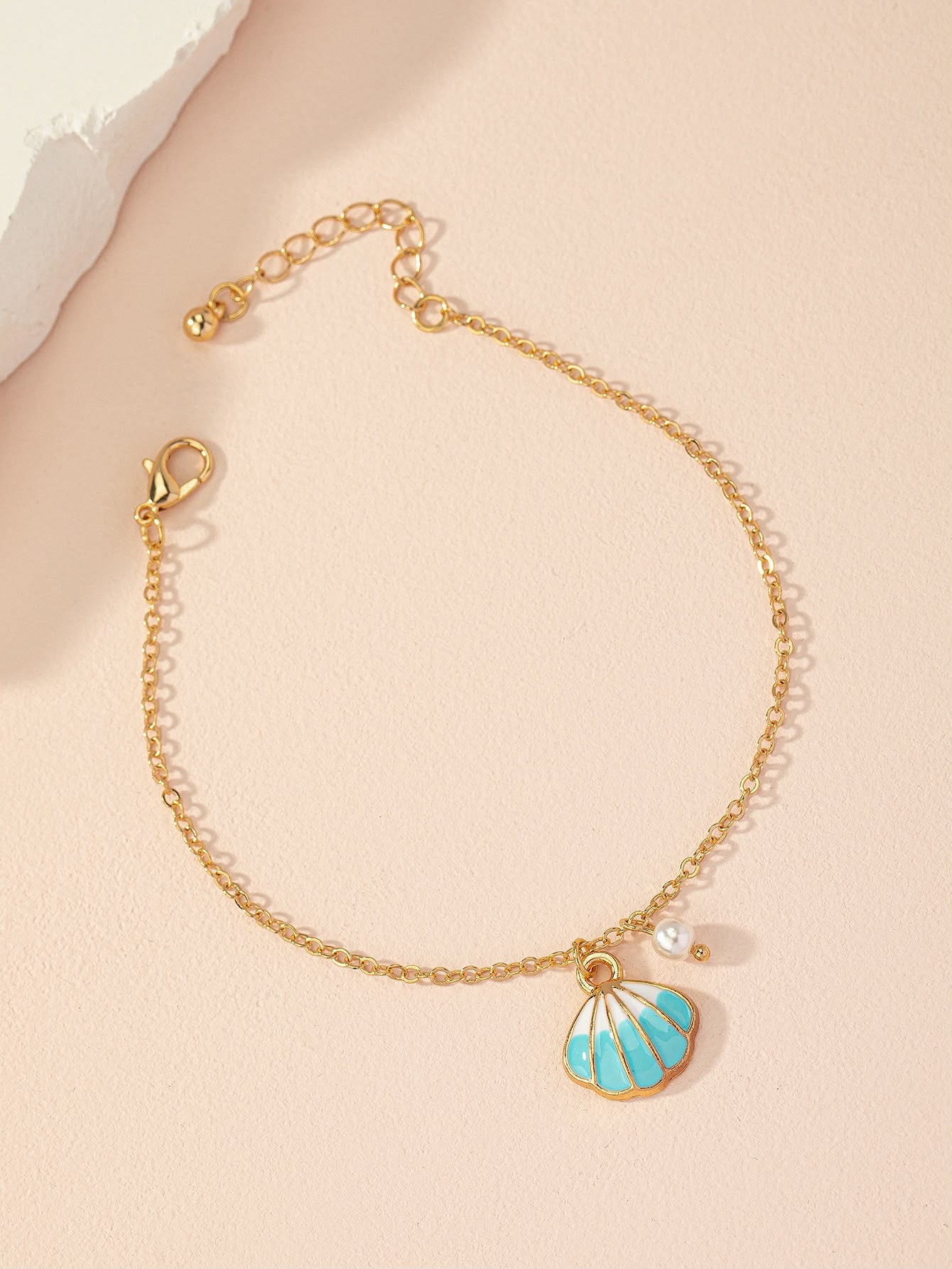 Beach Sweet Artistic Shell Anklet
