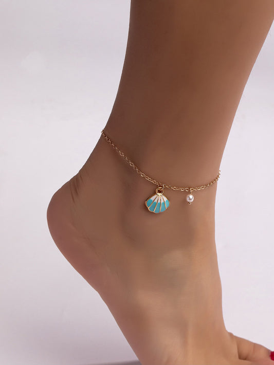 Beach Sweet Artistic Shell Anklet